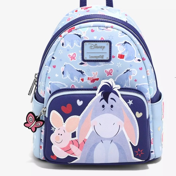 Loungefly Handbags - Loungefly Disney Winnie the Pooh Eeyore and Piglet Butterfly Mini Backpack